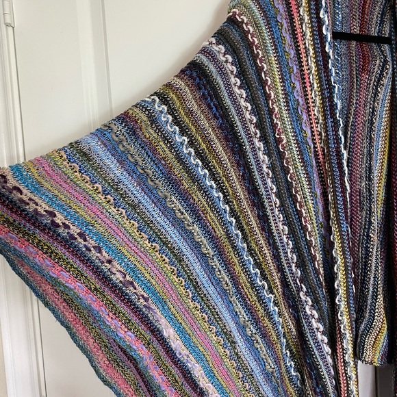 Mirabeau Bohemian Giving Shawl Pull Through Multicolor, Unique patterns size OS - Picture 8 of 14